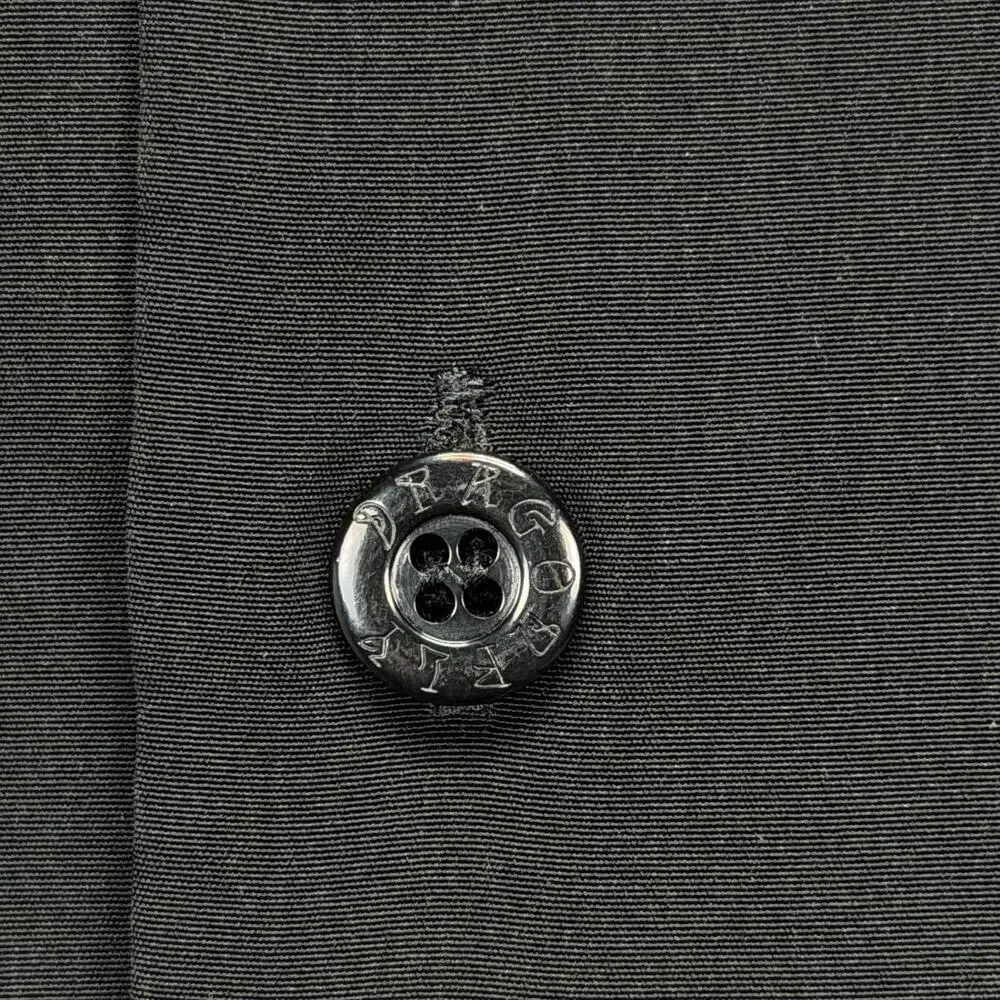 Dragonfly Shirt Mens Black Tribal Skulls Guy Casino Art Las Vegas Button Front M - Picture 5 of 6